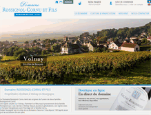 Tablet Screenshot of domaine-rossignolcornu.fr